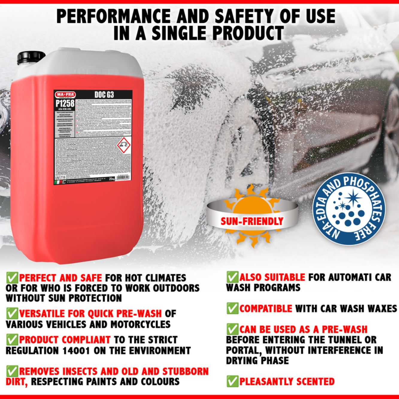 Doc G3 - Sun friendly foaming prewash