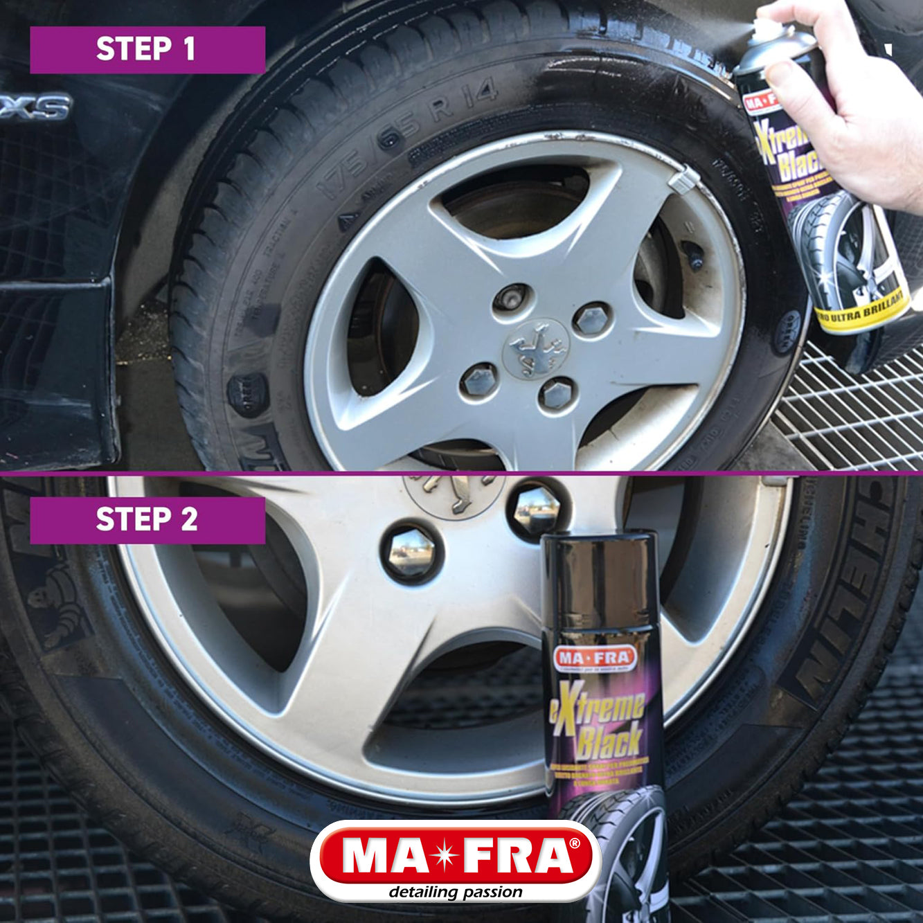 EXTREME BLACK - Wet effect tire shine