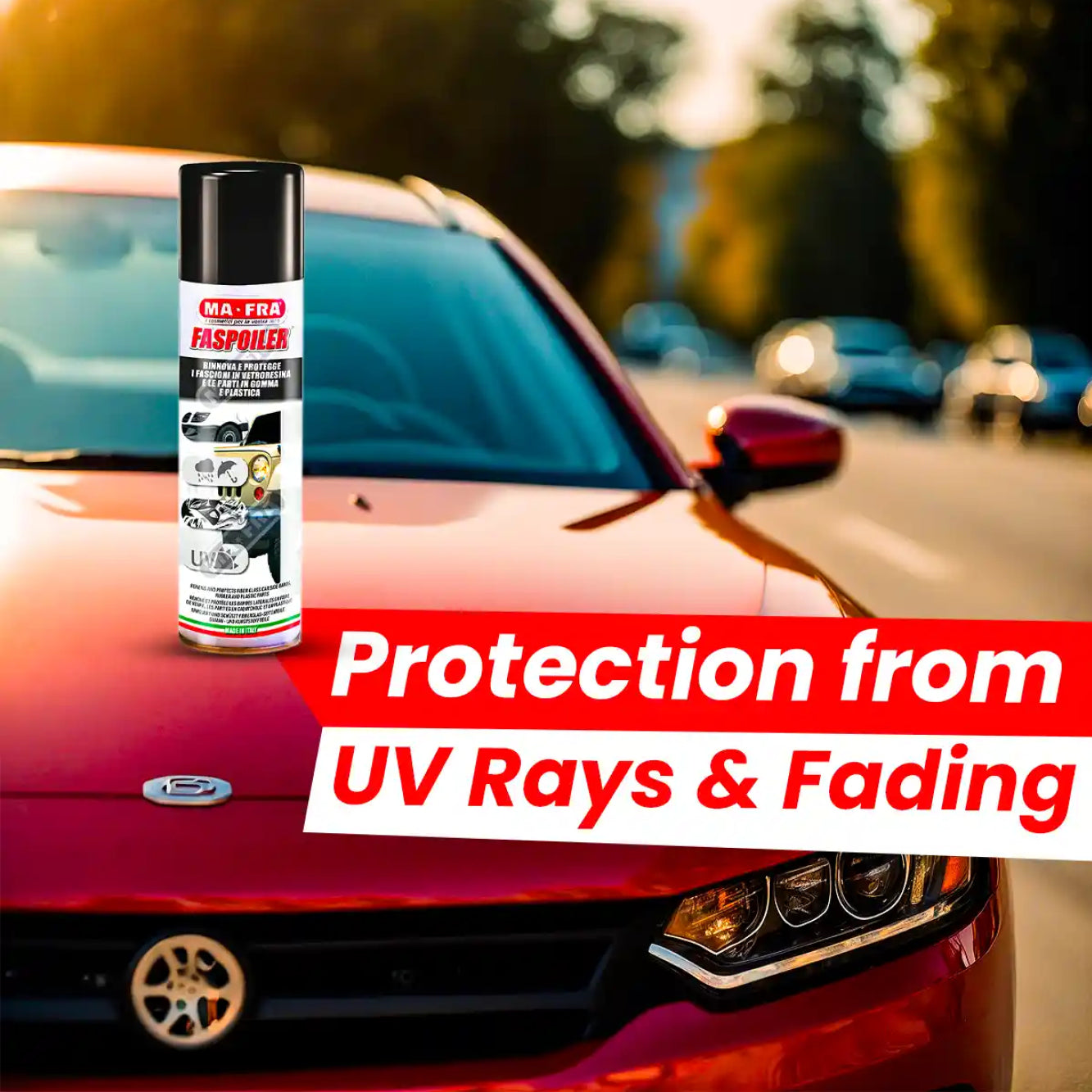 FASPOILER SPRAY - Polymer-based renovator for plastics and rubber