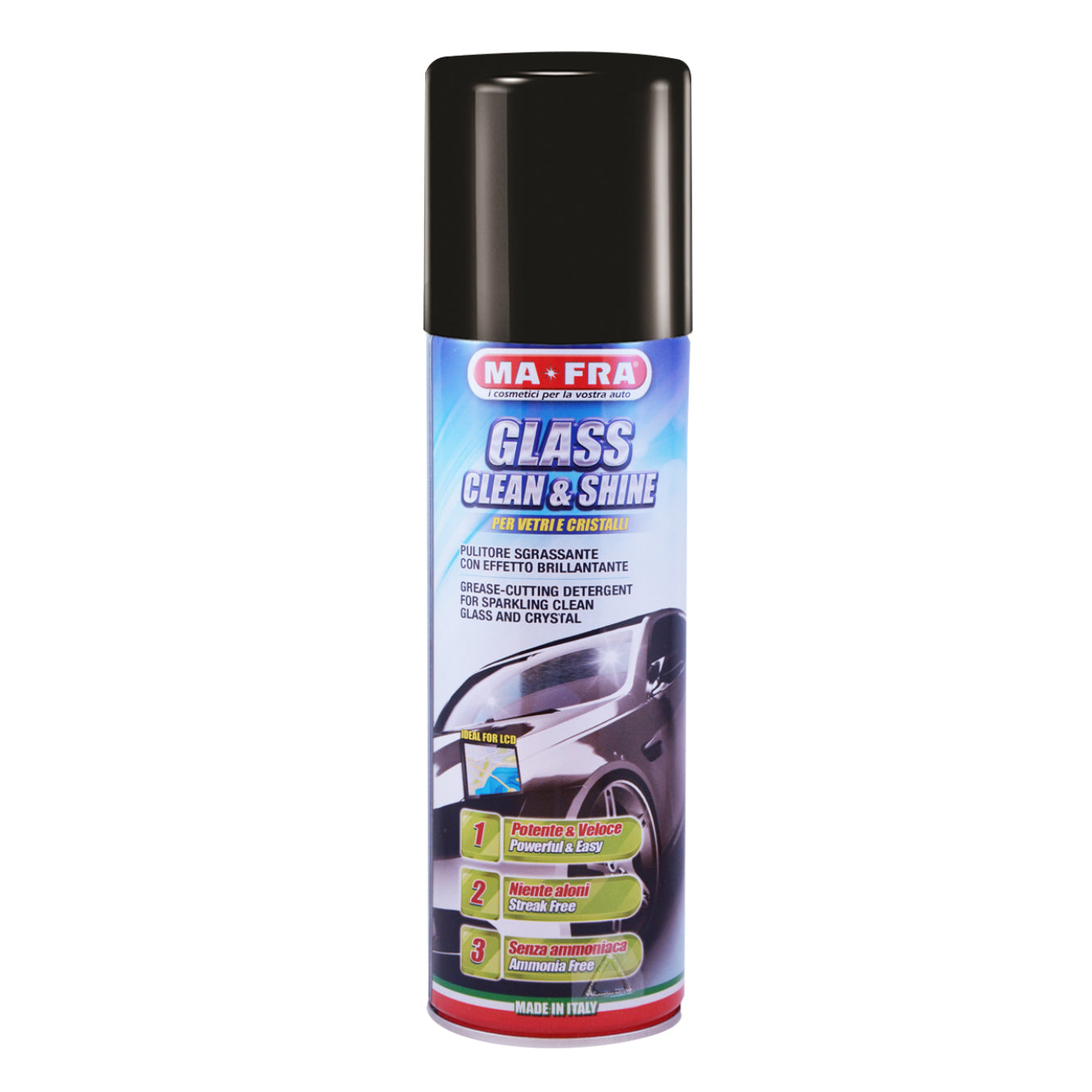 GLASS CLEAN & SHINE - Grease cutting glass cleaner