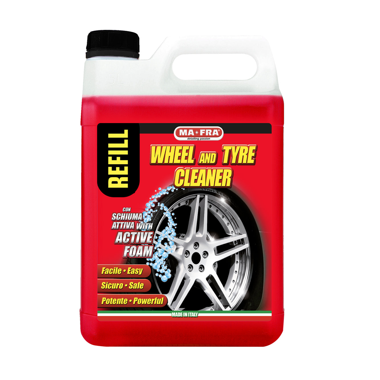 WHEEL AND TYRE CLEANER - Cleans rims and tires
