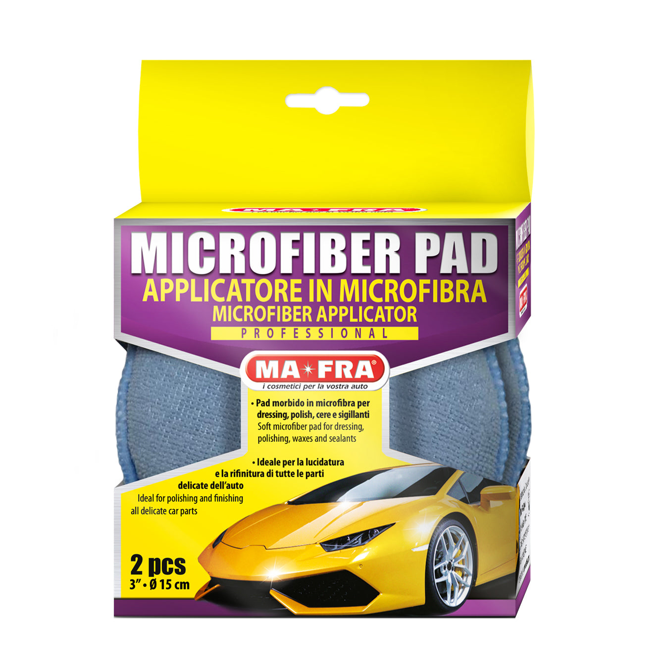 MICROFIBER PAD - Soft applicator for dressing, polishing, waxes and sealants