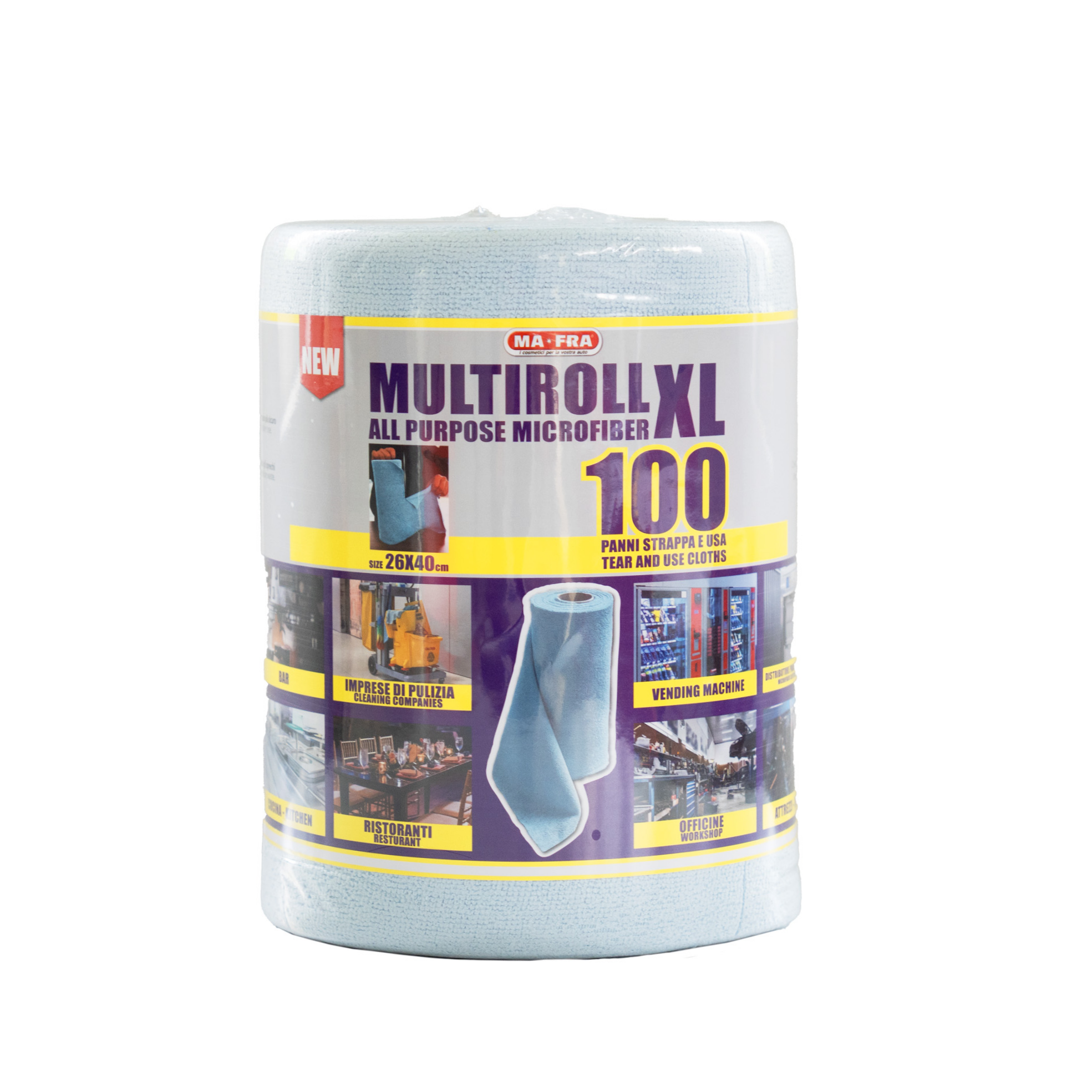 MULTIROLL XL - Multi-Purpose Microfiber Towel Roll (100 pcs)