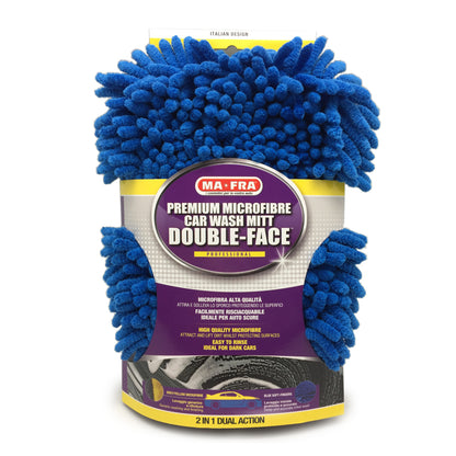 PREMIUM WASH MITT - Double face microfiber car wash mitt