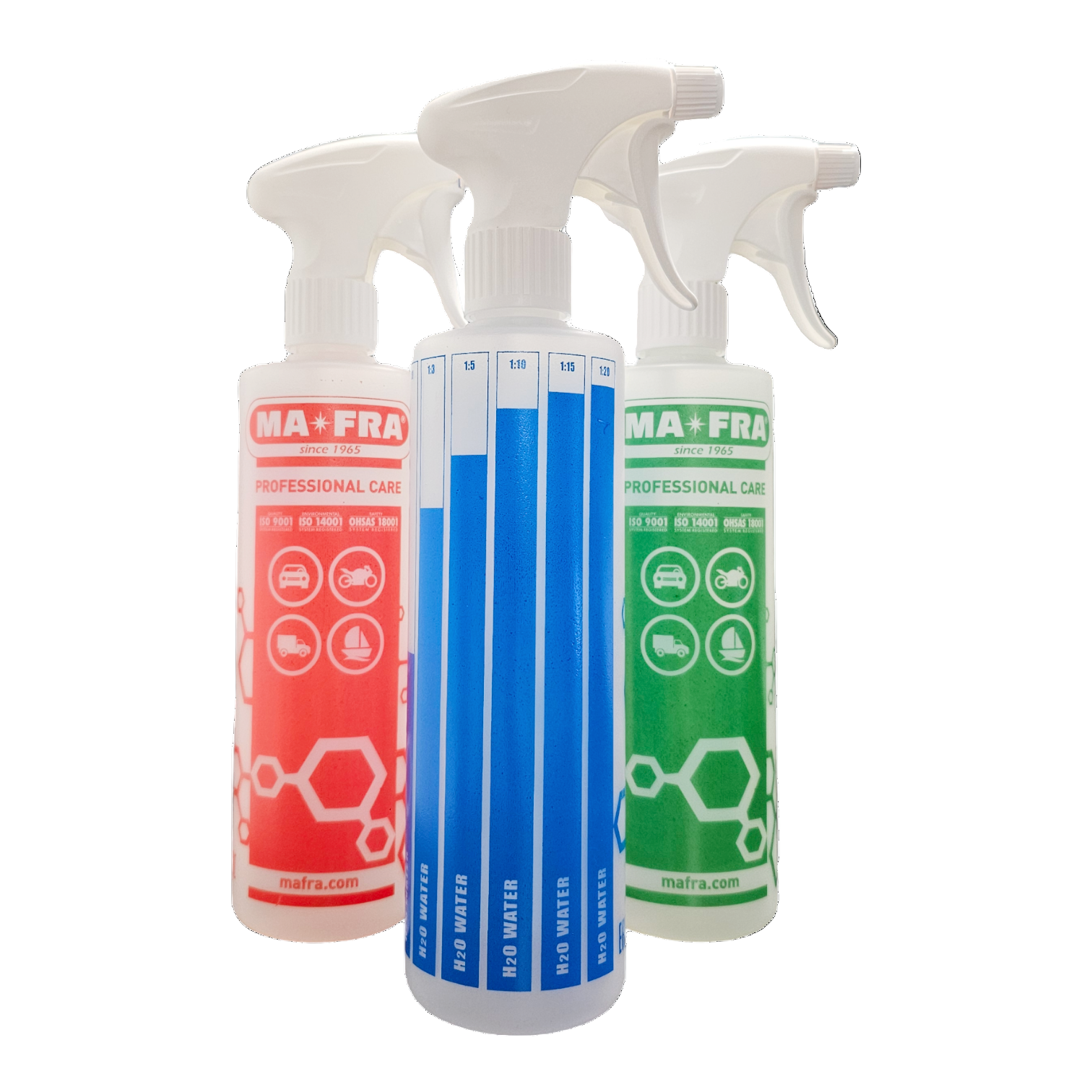 DILUTION BOTTLE 500ml - with white trigger sprayer