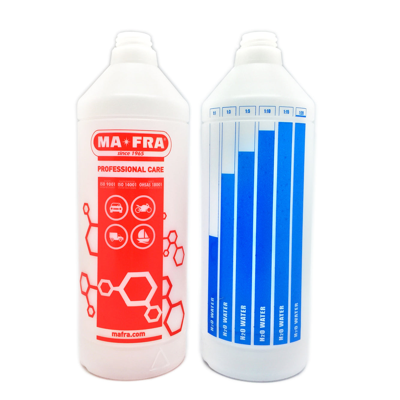 DILUTION BOTTLE 1000ml - Quickly understand the dilution ratios