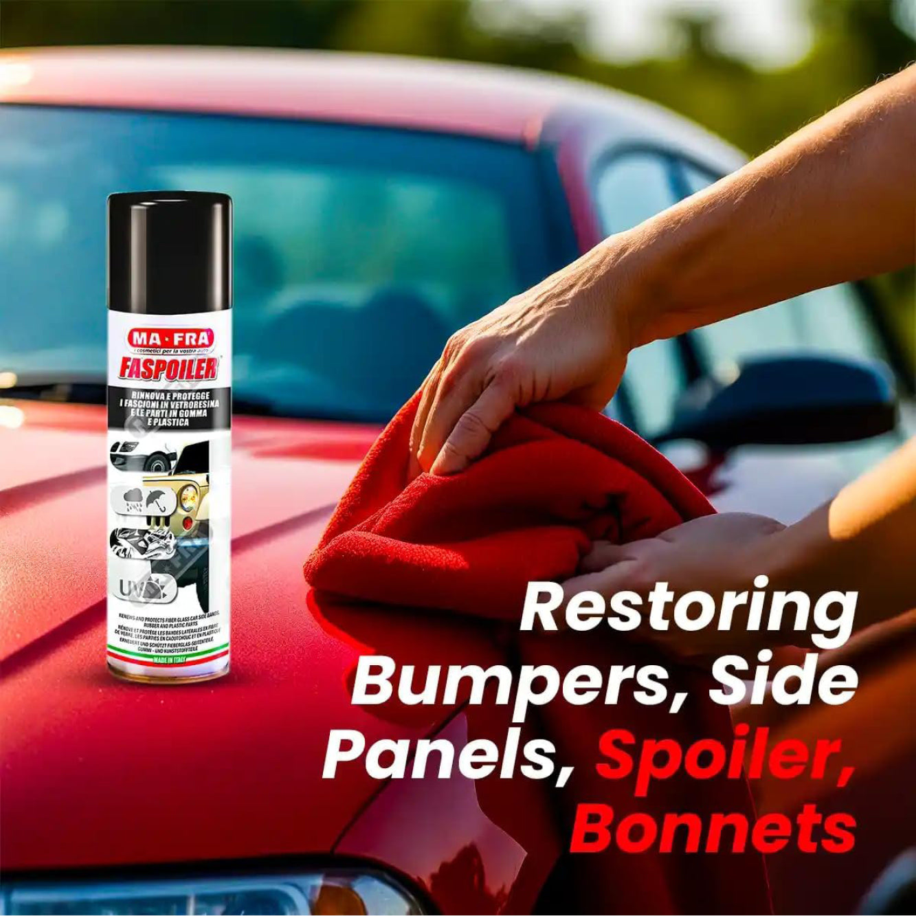 FASPOILER SPRAY - Polymer-based renovator for plastics and rubber