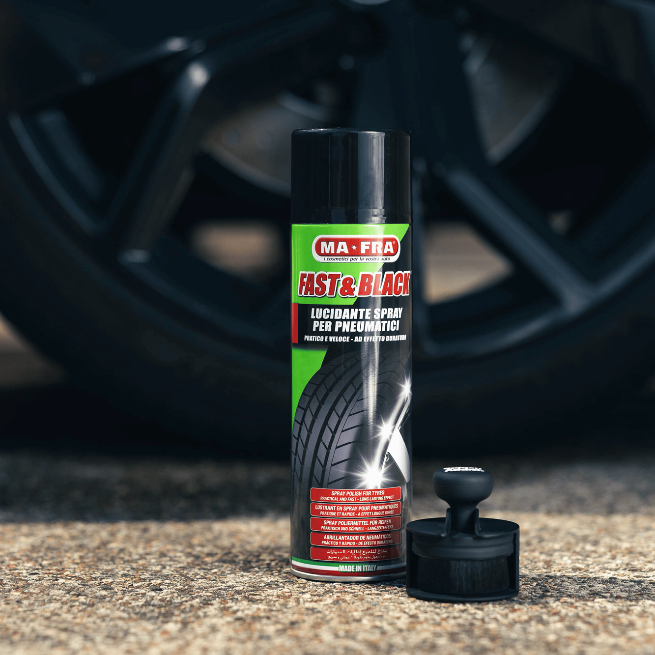 FAST & BLACK - Tire shine spray