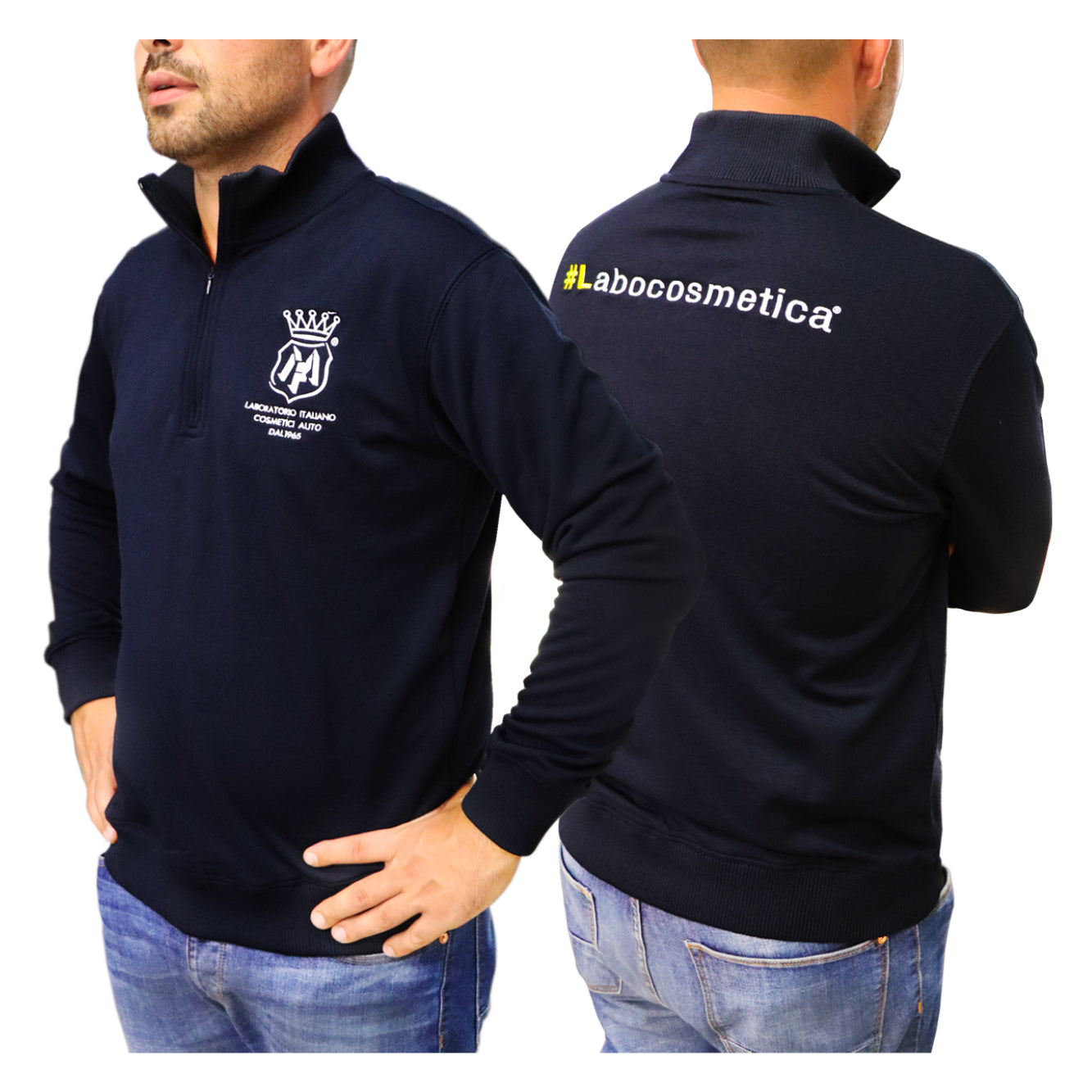 SWEATER PULLOVER - Labocosmetica quarter zip pullover